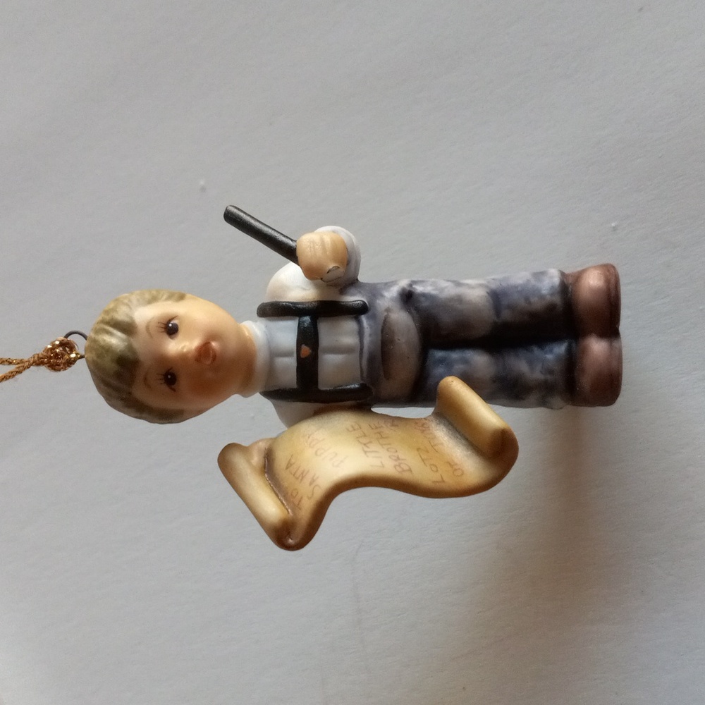 Berta Hummel "Letter to Santa" Holiday Ornament.